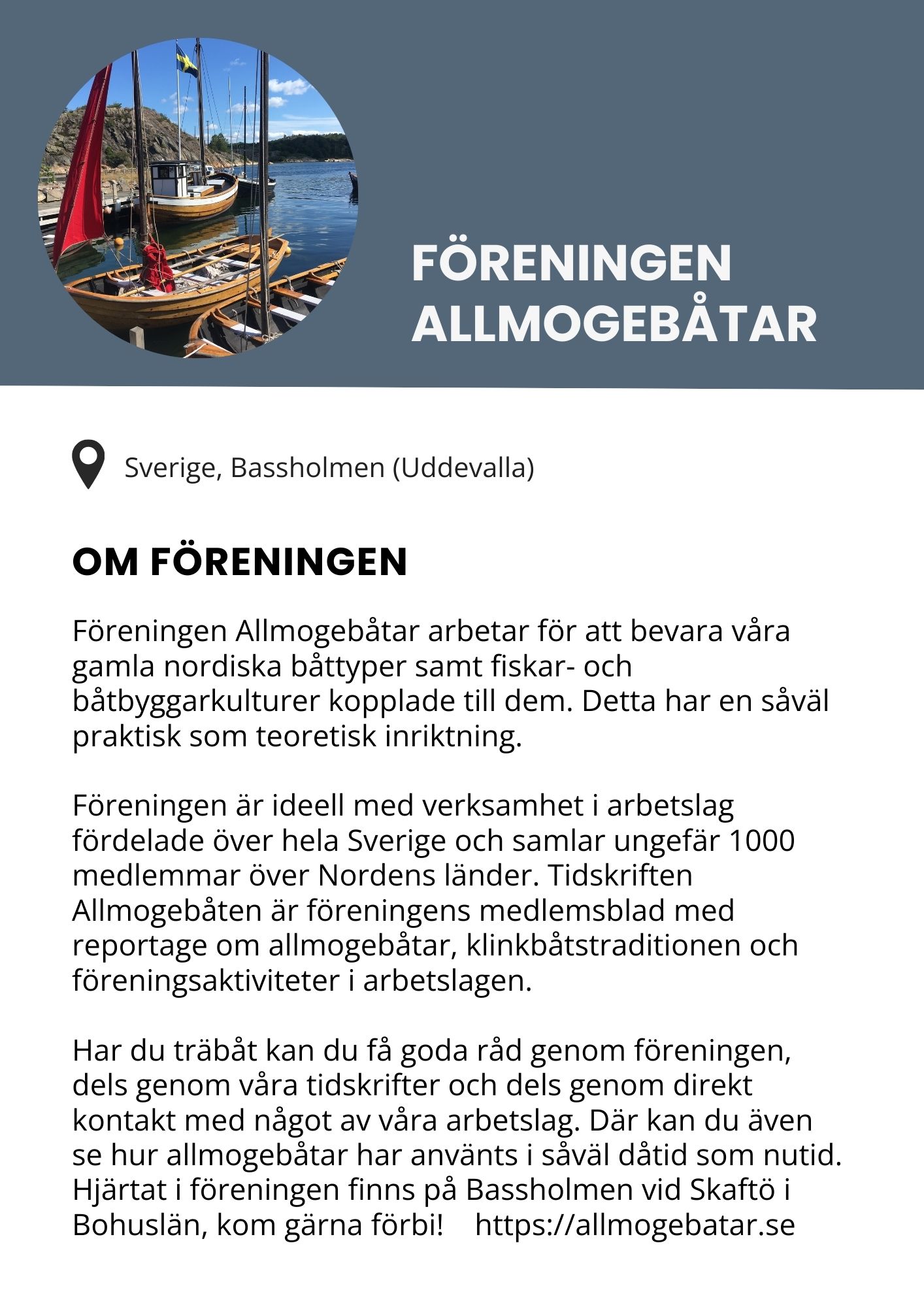 Föreningen Allmogebåtar