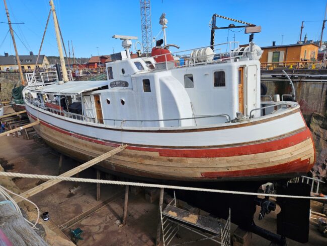 Fiskebåten Clipton. Foto: Karolina Matts, Sjöhistoriska/SMTM