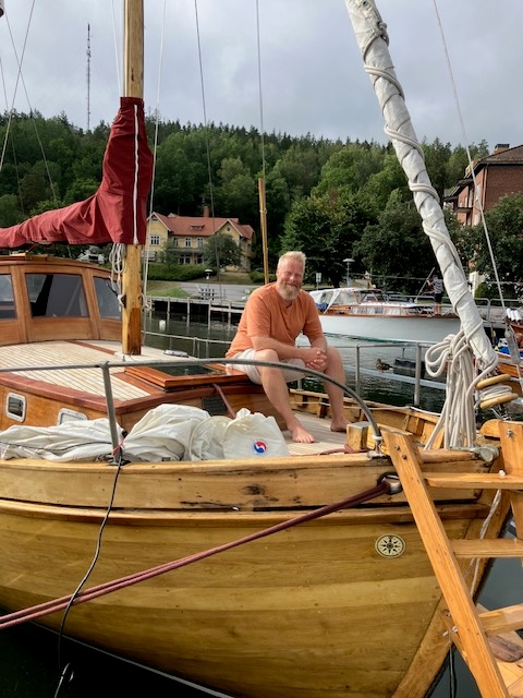 Jonas Flintberg, skeppare på Concordia, återvände till Klassikerfestivalen 2025: "Roligt att träffa likasinnade."