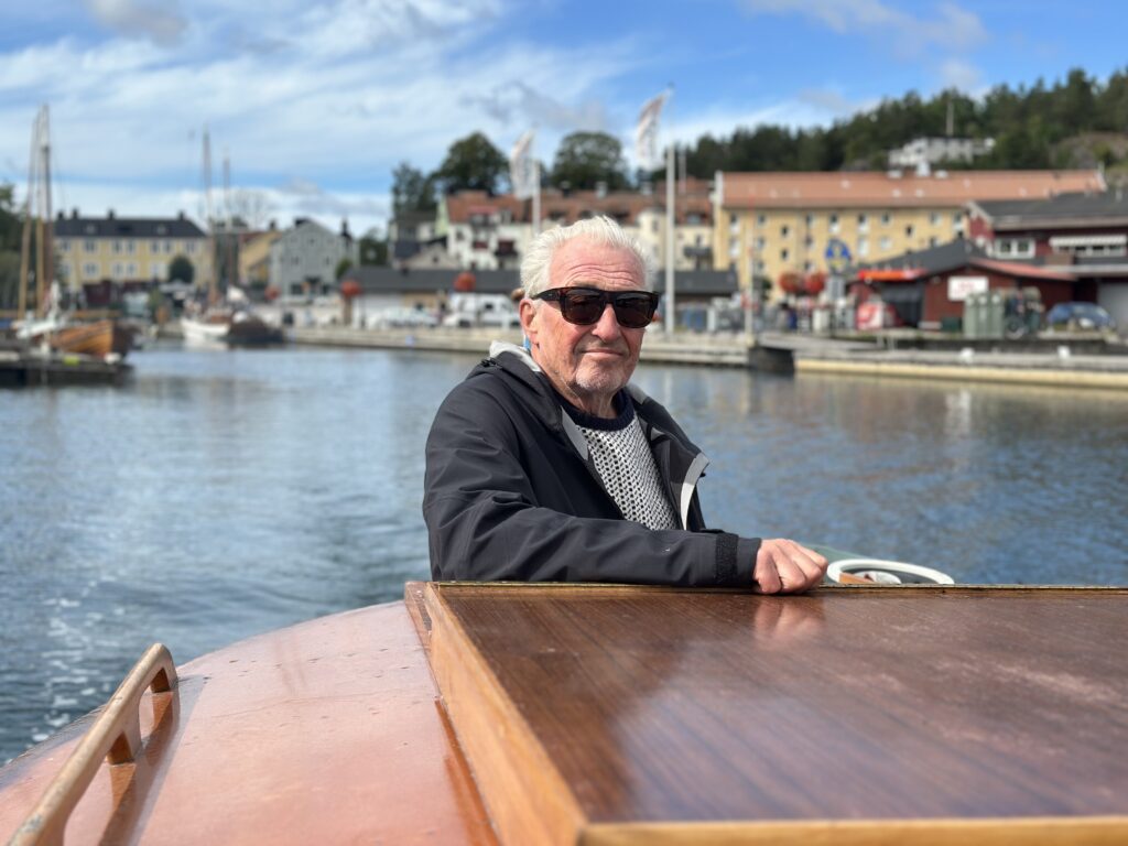 WTF:s medlem Kent Larsson tog styrelseledamöterna med på en tur i föreningens egen båt Elise – en mycket uppskattad upplevelse. Foto: Martin Prieto Beaulieu