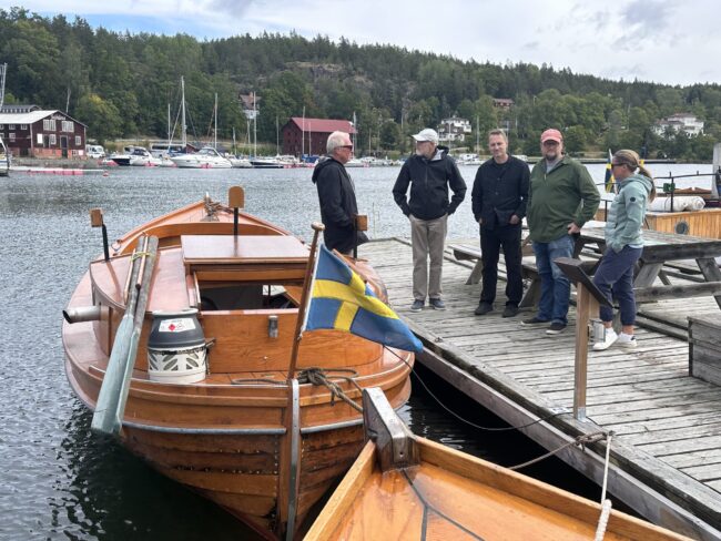 Utöver mötet innehöll helgens program ett besök på WTF:s brygga med presentation av båtarna – och en tur med föreningens egen båt Elise. Foto: Martin Prieto Beaulieu