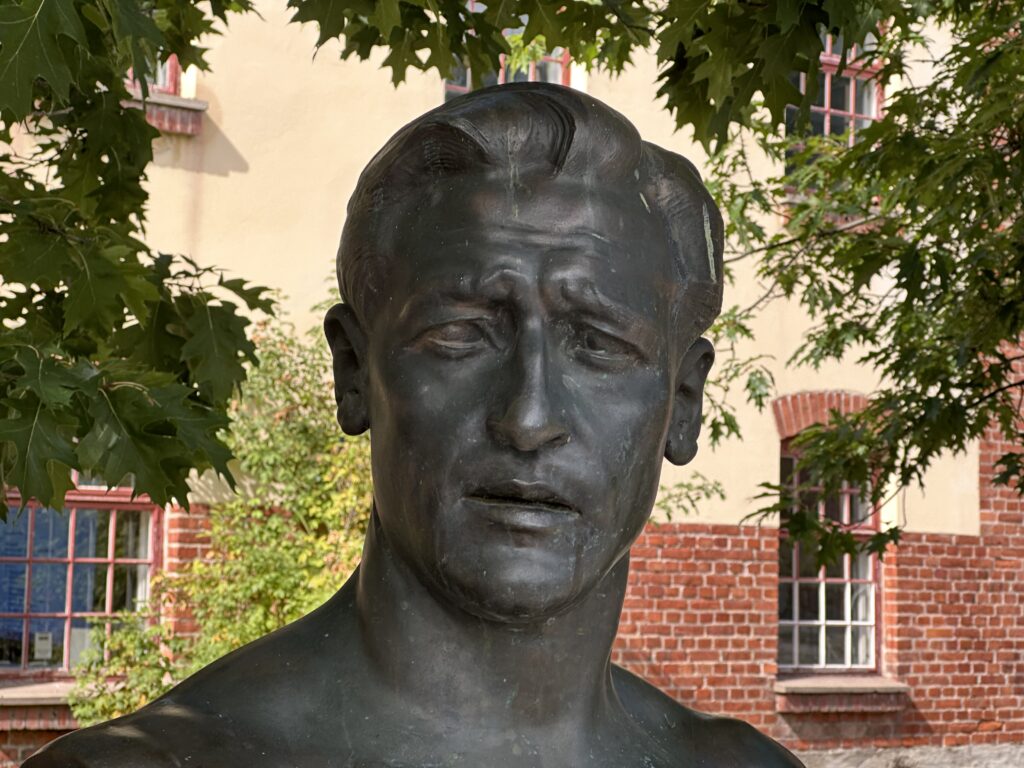 Valdemarsvikssonen och fotbollslegenden Nils Liedholm. Foto: Martin Prieto Beaulieu