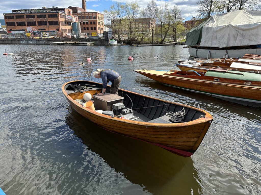 Lasses snipa utrustad med en Albinmotor från 1940-talet. Foto: Martin Prieto Beaulieu