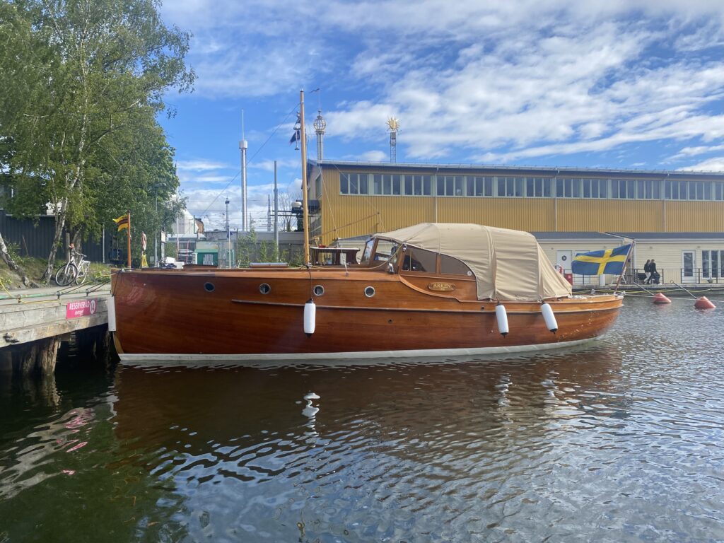 Den havsgående Petterssonbåten Arken, ritad av C.G. Pettersson och byggd 1926 vid nuvarande Boghammar Marin på Lidingö. Foto: Martin Prieto Beaulieu