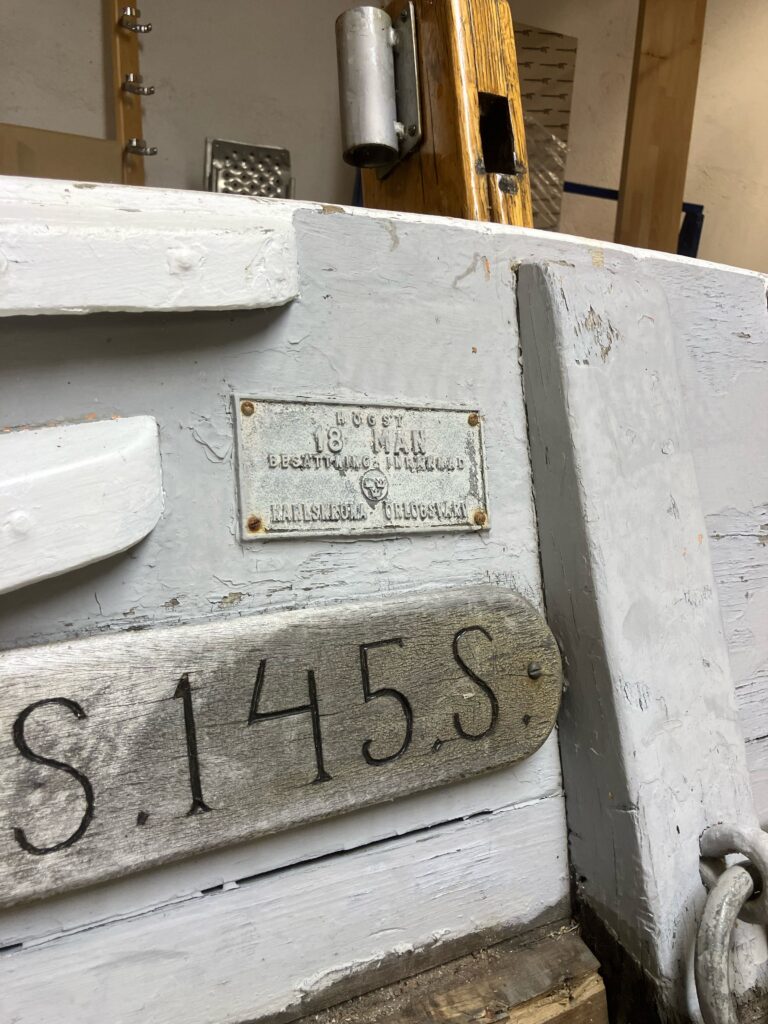 WTF:s åttahuggare, byggd i Karlskrona och enligt uppgift daterad till 1953, restaureras med hjälp av Valdemarsviks kommuns AME. Foto: Lars Beckman