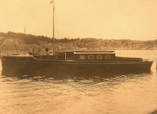 Carl Gustaf Pettersson ritade 1912 denna snabbgående motorkryssare på uppdrag av ingenjören Nils Pedersen i Sarpsborg i Norge. Foto: Privat