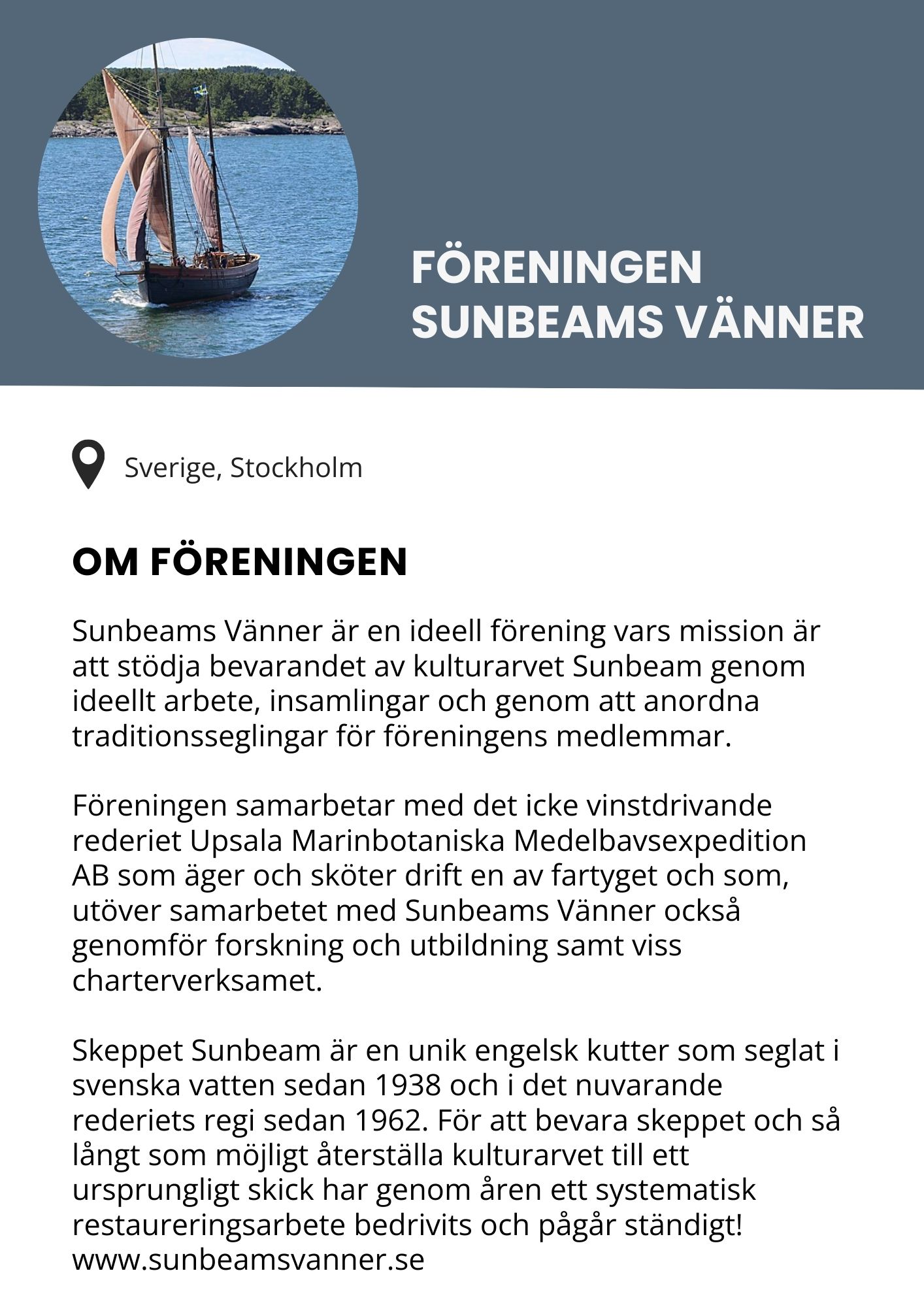 Föreningen Sunbeams vänner