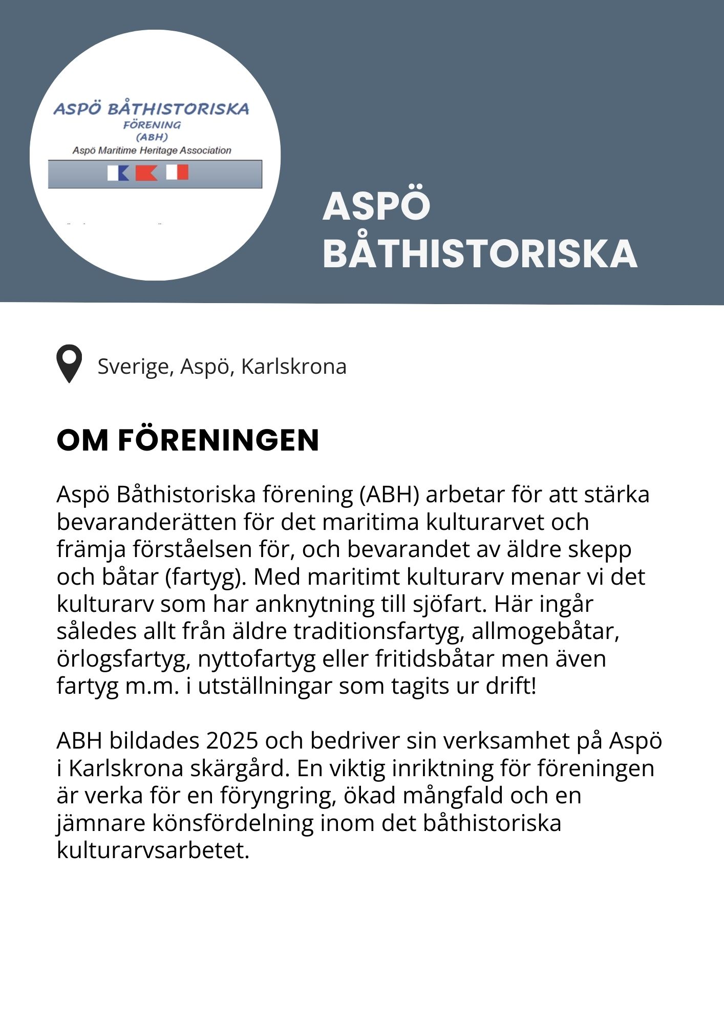Aspö båthistoriska
